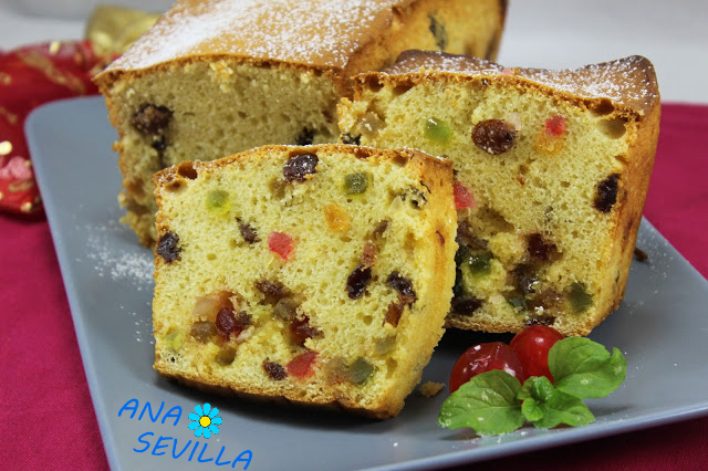 Plum-cake de frutas escarchadas Thermmix,