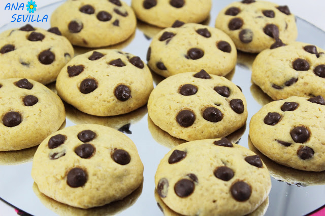 Galletas Cookies Americanas- Galletas con Pepitas de Chocolate !!